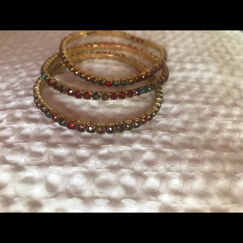 Three flexible bracelets